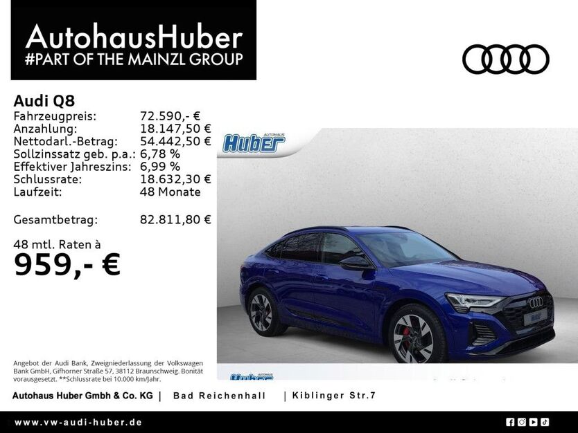 Audi Q8 23.500 km 72.590 € Bad Reichenhall 83435