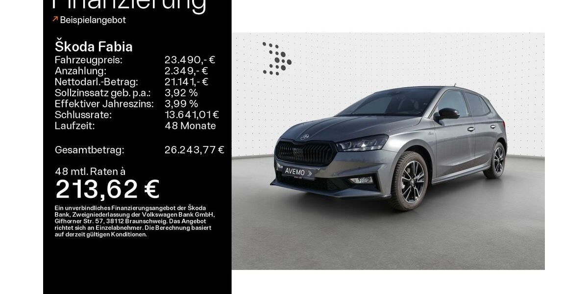Skoda Fabia 18.300 km 23.490 &euro; Coburg 96450
