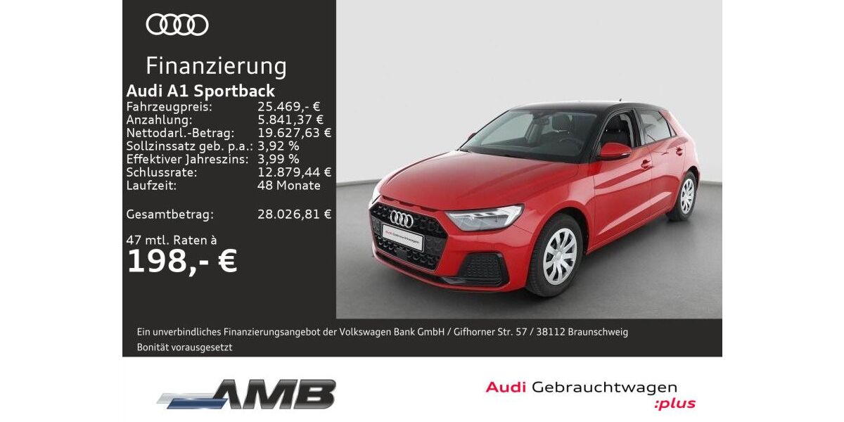 Audi A1 7.390 km 24.970 &euro; Borna 04552