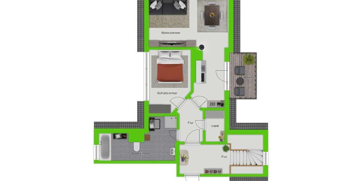 Etagenwohnung Prerow - 2 Zimmer, 45 m&sup2;, 249.000&euro; | Angebot:23030565