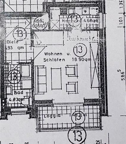 Etagenwohnung Georgsmarienhütte - 1 Zimmer, 39 m&sup2;, 510&euro; | Angebot:26305635