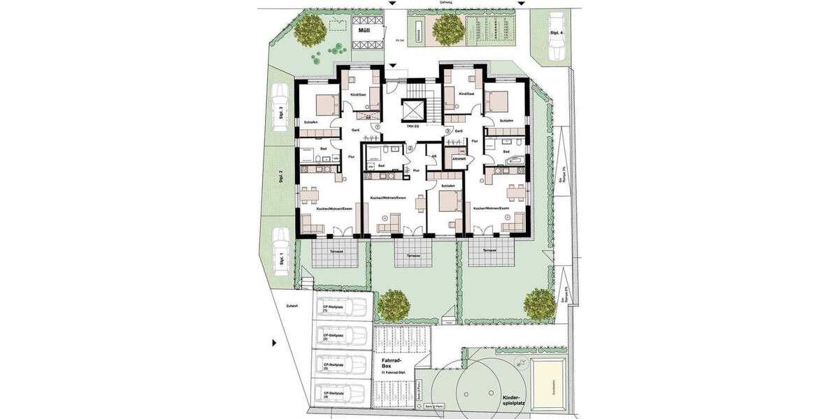 Etagenwohnung Fürth Ronhof - 2 Zimmer, 59 m&sup2;, 369.000&euro; | Angebot:25385698