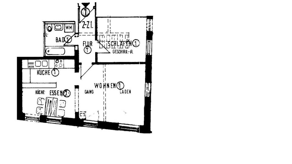 Gepflegte 2,5 Zimmer Wohnung im Erdgeschoss in Neustetten 2.5 zimmer