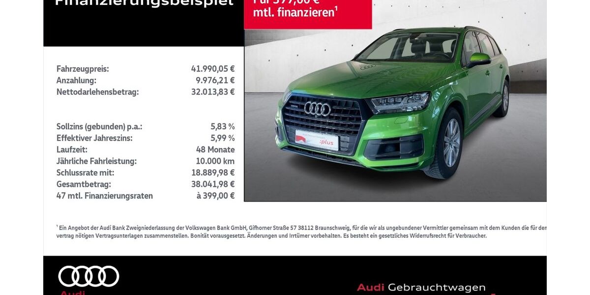 Audi Q7 103.833 km 41.990 &euro; Rostock 18059