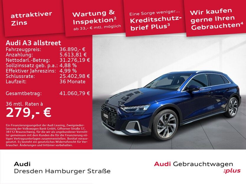 Audi A3 7.999 km 36.890 € Dresden 01067