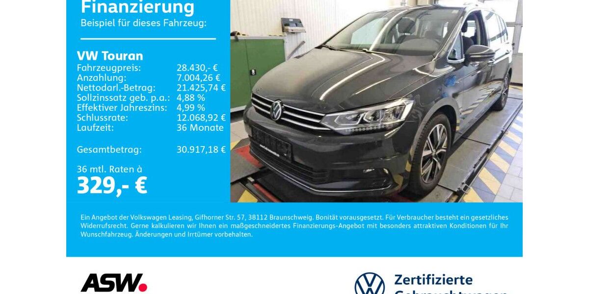 VW Touran 91.600 km 28.430 € Neckarsulm 74172