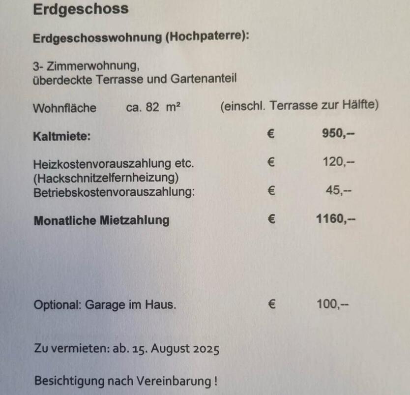 3 Zimmer Wohnung Oberteuringen