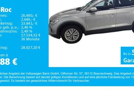VW T-Roc 11.600 km 26.490 € Gersthofen 86368