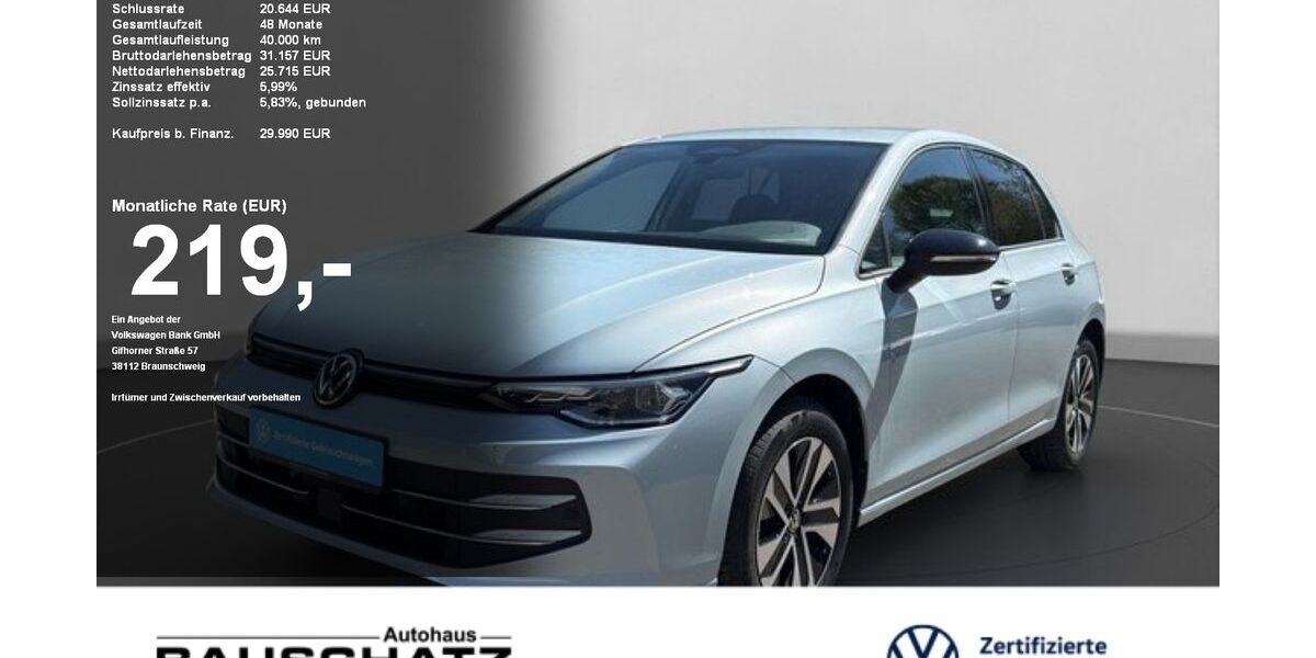 VW Golf 11.345 km 29.280 &euro; Sigmaringen 72488