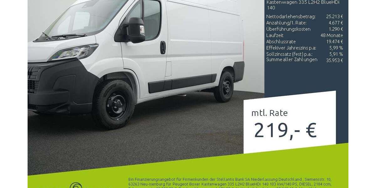 Peugeot Boxer 1.500 km 28.190 &euro; Ahaus 48683