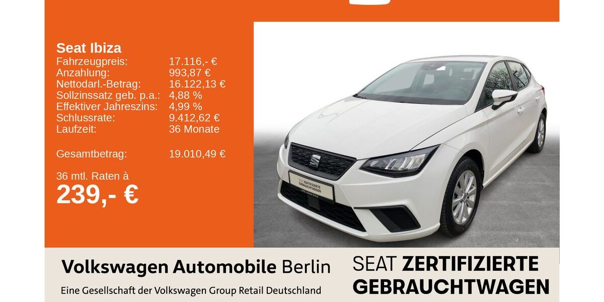 Seat Ibiza 25.405 km 16.119 &euro; Berlin 13089