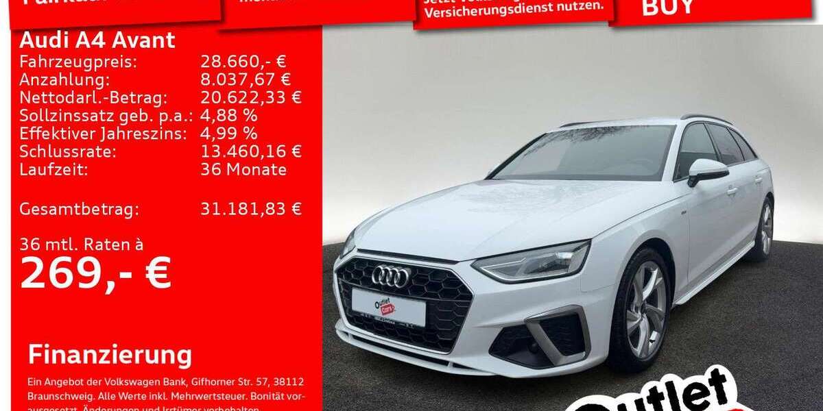 Audi A4 82.715 km 28.660 &euro; Senden 89250