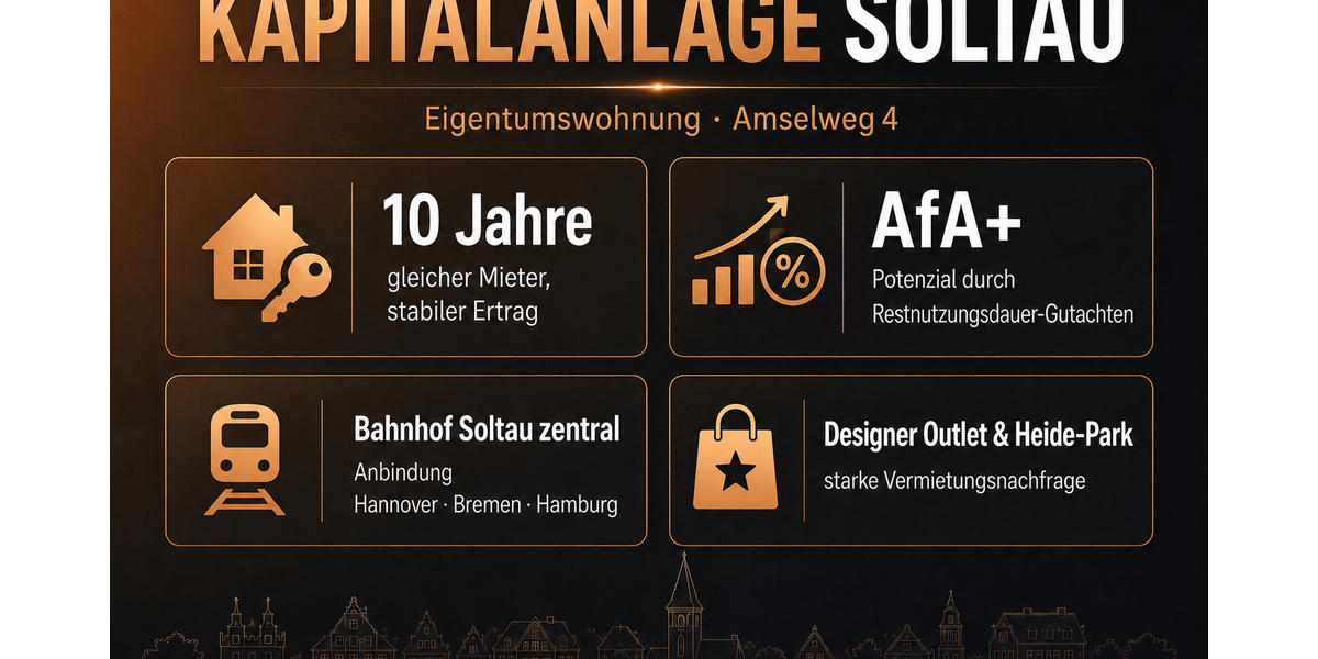 Etagenwohnung Soltau - 3 Zimmer, 72 m&sup2;, 149.000&euro; | Angebot:27167831