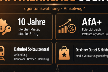 Wohnung Soltau - 3 Zimmer, 72 m&sup2;, 149.000&euro; | Angebot:27167831