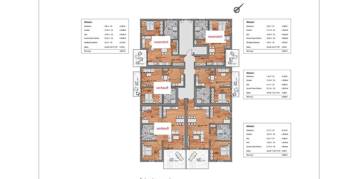 Etagenwohnung Kirchberg im Wald - 2 Zimmer, 50 m&sup2;, 171.326&euro; | Angebot:26349140
