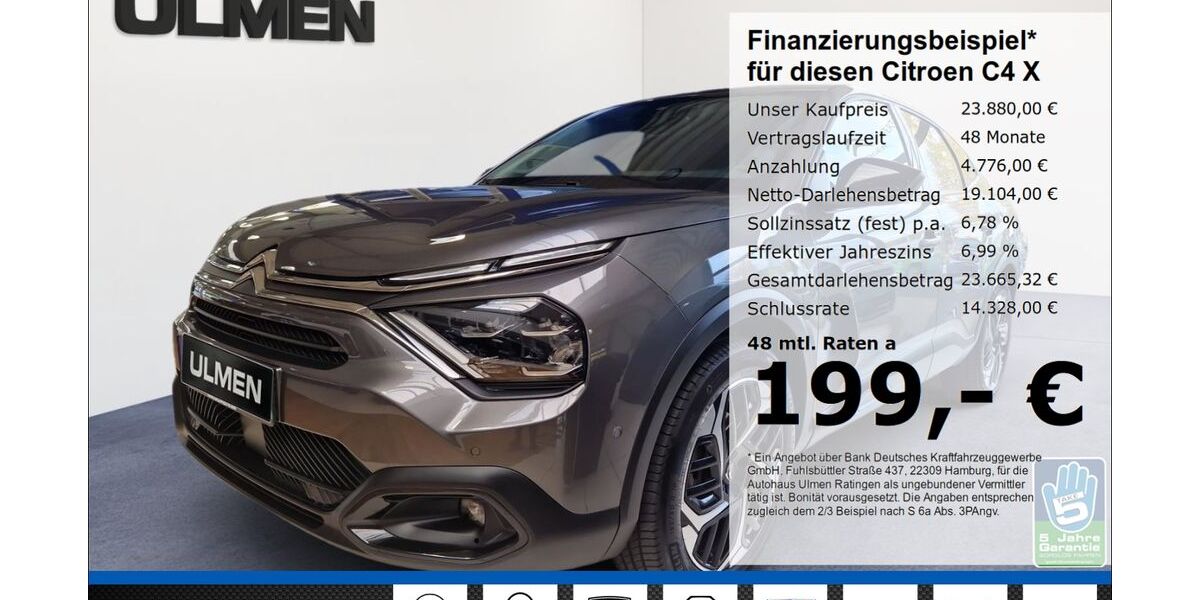 Citroen C4 X 11.341 km 22.880 &euro; Ratingen 40880
