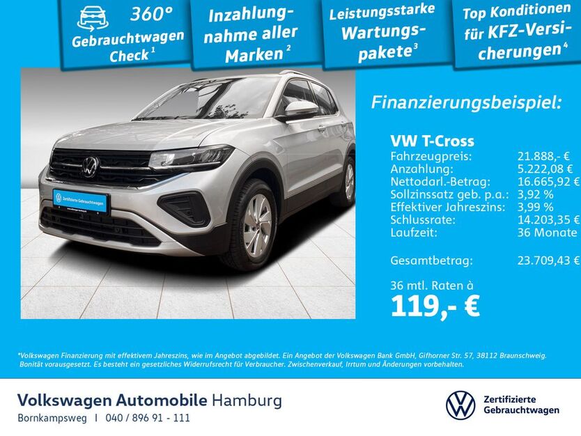 VW T-Cross 2.692 km 21.555 € Hamburg 22761