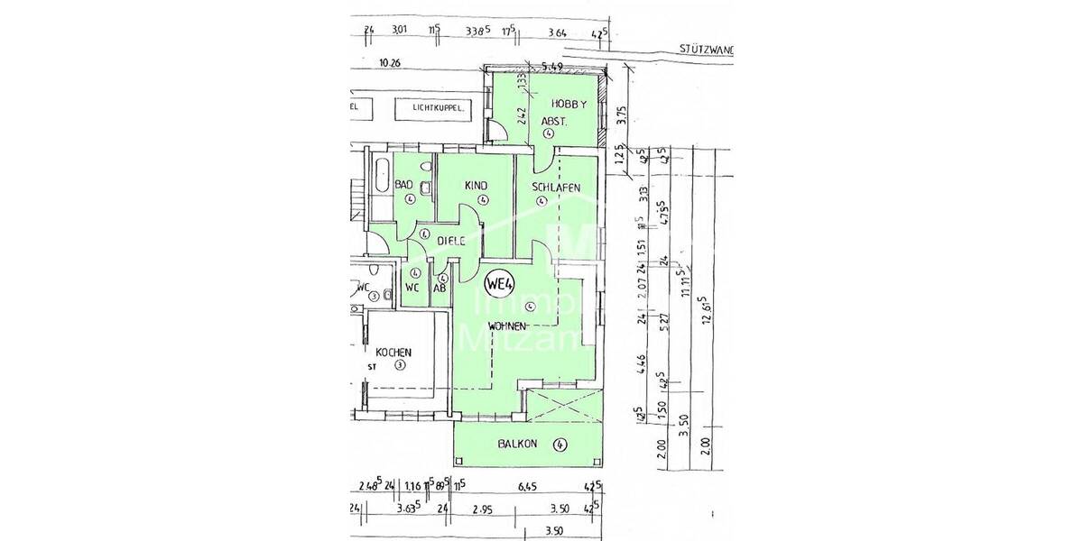 Etagenwohnung Beilngries Hirschberg - 3 Zimmer, 113 m&sup2;, 1.080&euro; | Angebot:26843697