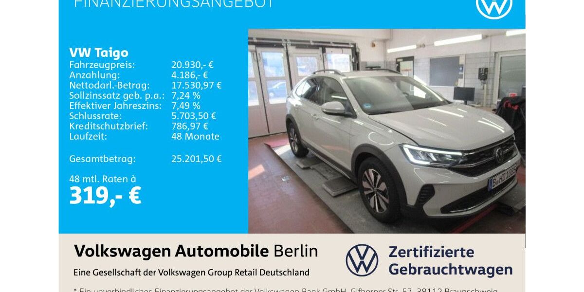 VW Taigo 15.980 km 20.930 &euro; Berlin 12681