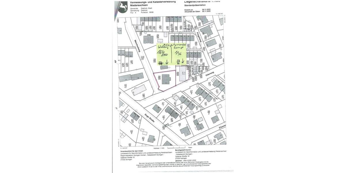 Etagenwohnung Diepholz - 3 Zimmer, 75 m&sup2;, 145.000&euro; | Angebot:25238661