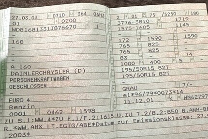 Mercedes-Benz A 160 210.133 km 1.500 &euro; Wedel 22880