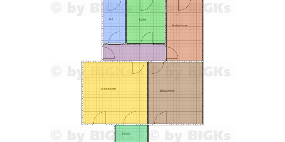 BIGKs - Schleusingen: 3 Raum Wohnung, sep. Küche und Balkon (-;) - Etagenwohnung Schleusingen Schleusingen | Angebot:26989045