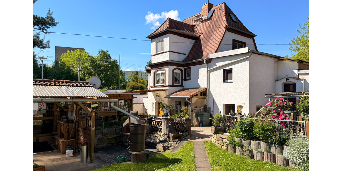 Einfamilienhaus mit Poolhaus, Wintergarten, Nebengebäuden und viel Grundstück! - Einfamilienhaus Gera Lusan | Angebot:26711055