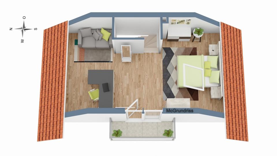 Diesen Ausblick schon beim Aufwachen genießen Großzügige Doppelhaushälfte in Aidling 4 zimmer