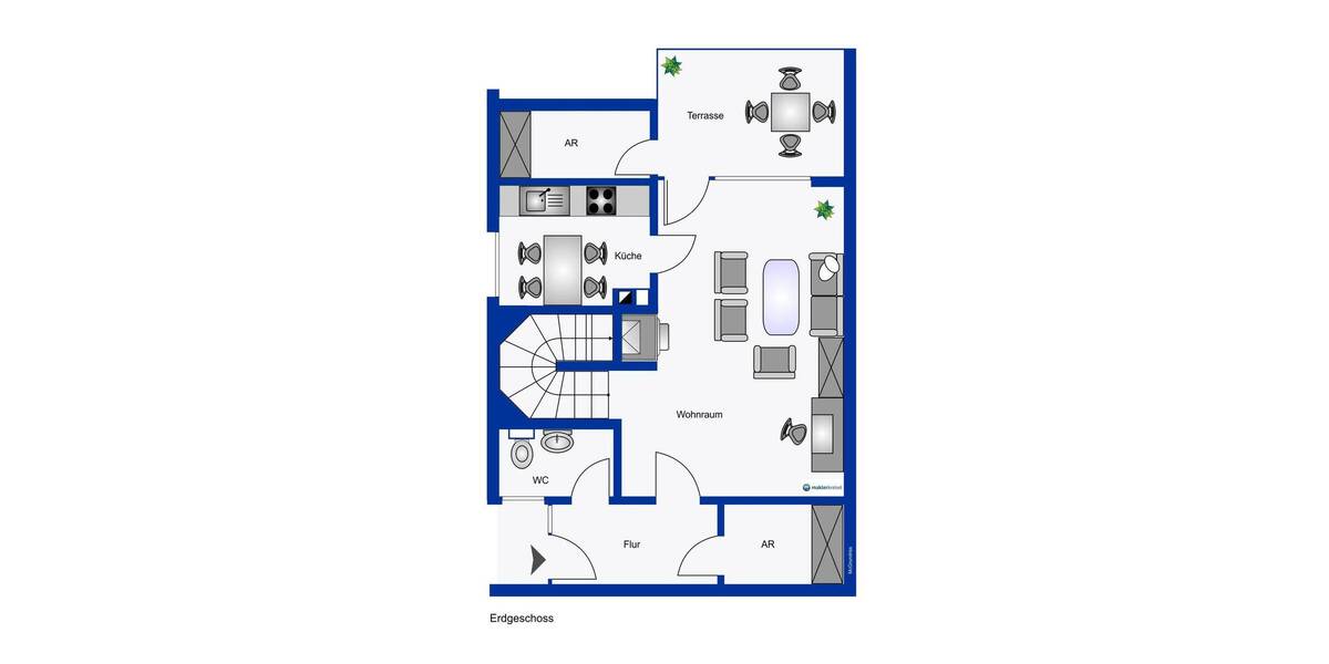 Doppelhaushälfte Wittmund / Carolinensiel Carolinensiel - 3 Zimmer, 72 m&sup2;, 239.000&euro; | Angebot:26358563