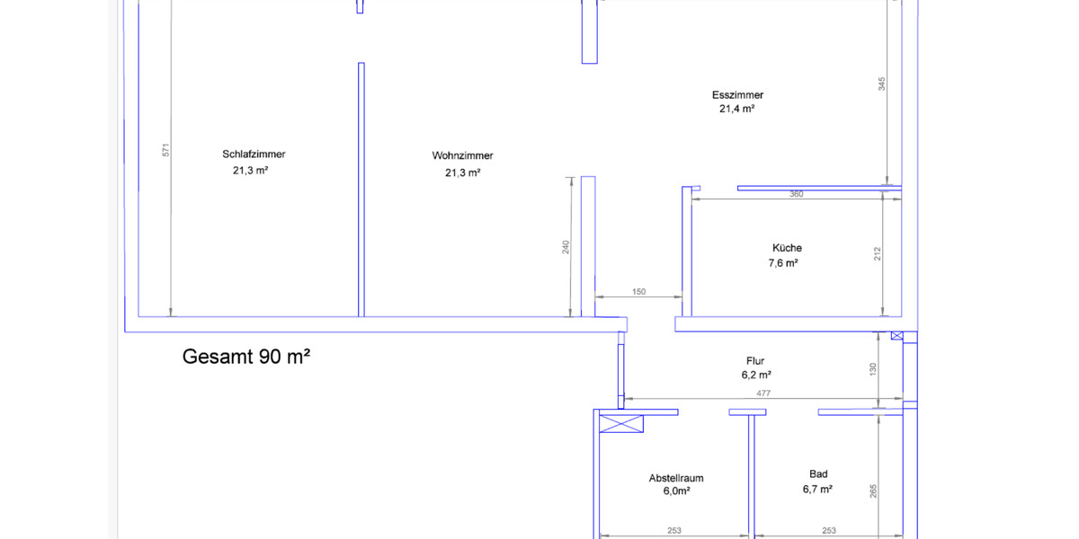 Etagenwohnung Nettersheim - 3 Zimmer, 90 m&sup2;, 860&euro; | Angebot:25280158