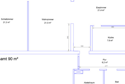 Wohnung Nettersheim - 3 Zimmer, 90 m&sup2;, 860&euro; | Angebot:25280158