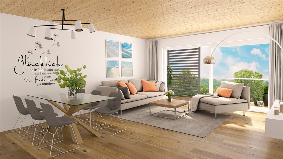 Etagenwohnung Volkertshausen - 1.5 Zimmer, 58 m&sup2;, 680&euro; | Angebot:25806142