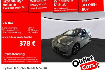 VW ID.3 11.251 km 28.770 &euro; Senden 89250