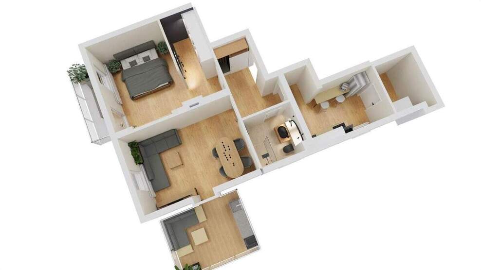 Skandinavischer Wohntraum mit Lounge Terrasse im Grünen - Dresden 2 zimmer