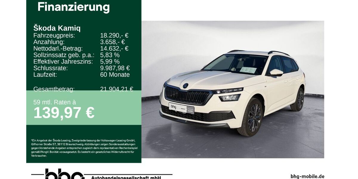 Skoda Kamiq 63.380 km 17.820 &euro; Balingen 72336