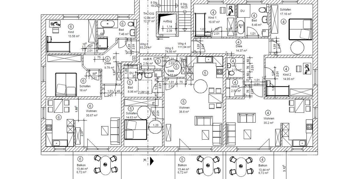 Etagenwohnung Weiden in der Oberpfalz - 3 Zimmer, 83 m&sup2;, 487.000&euro; | Angebot:27021009