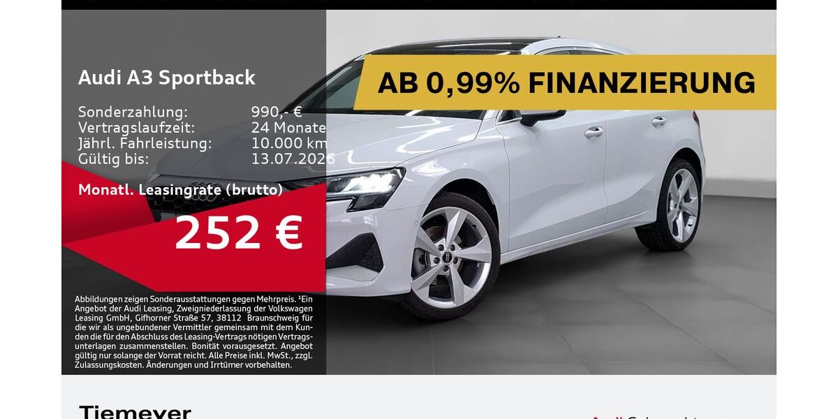 Audi A3 6.927 km 30.690 &euro; Bochum 44809