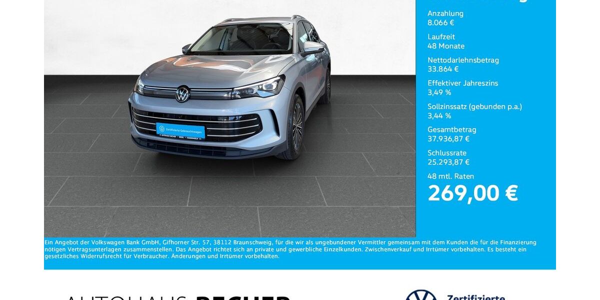 VW Tiguan 7.716 km 41.930 &euro; Wesel 46485