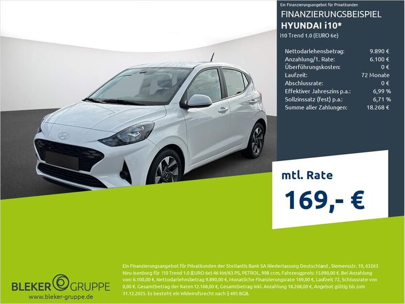 Hyundai i10 10.474 km 14.980 € Ahaus 48683