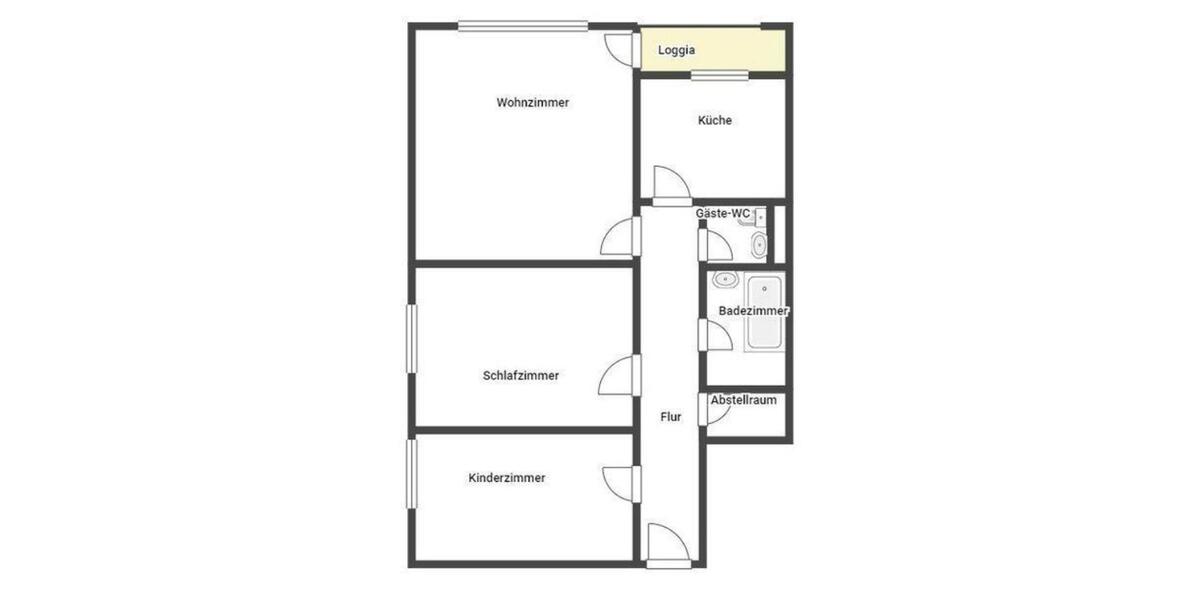 Etagenwohnung Wertheim - 3 Zimmer, 76 m&sup2;, 795&euro; | Angebot:26336494