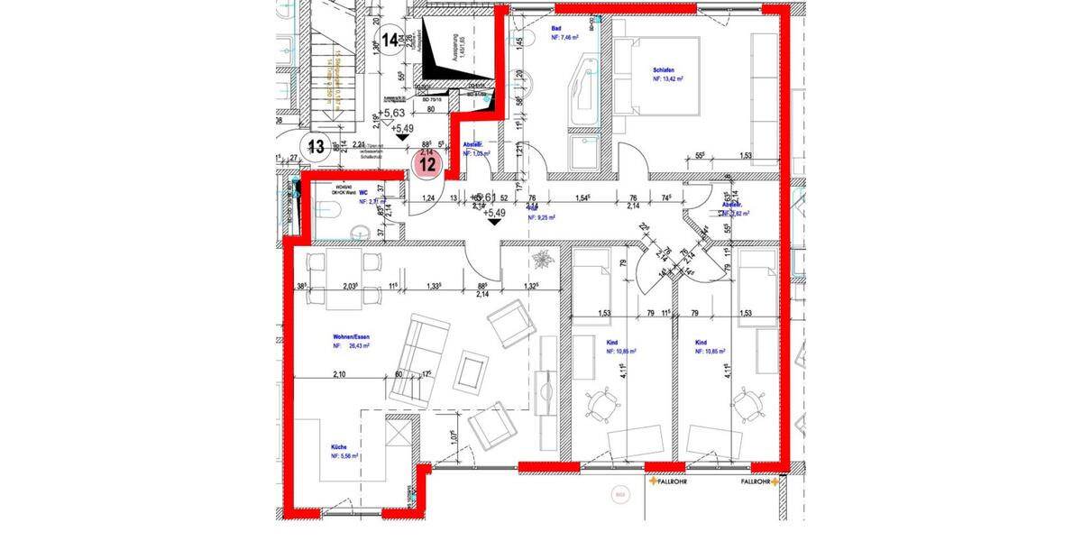 Etagenwohnung Gersthofen - 4 Zimmer, 92 m&sup2;, 499.000&euro; | Angebot:25765622
