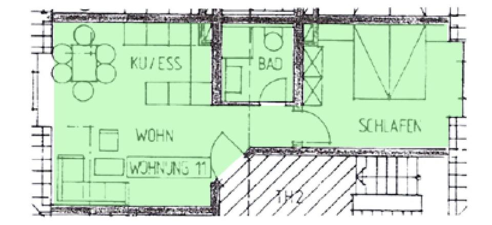 Dachgeschoßwohnung Stadtsteinach - 1 Zimmer, 39 m&sup2;, 69.900&euro; | Angebot:26633997