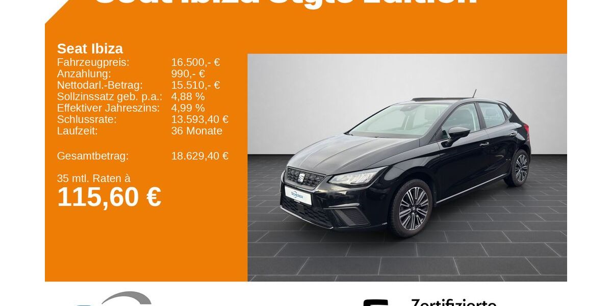 Seat Ibiza 33.484 km 16.500 &euro; Ludwigshafen 67063