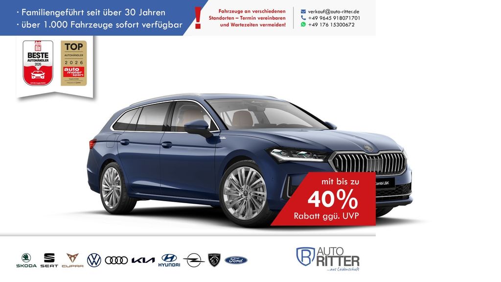 Skoda Superb 1.695 km 52.890 &euro; Eschenbach 92676
