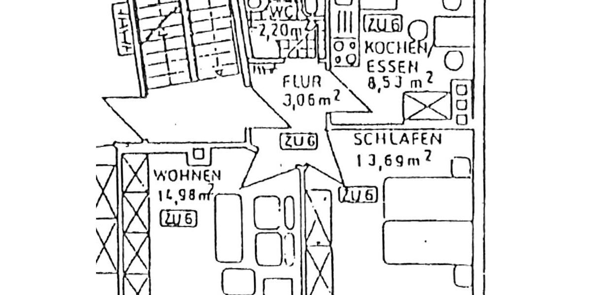 2-Zimmer-Wohnung nahe UNI und Fachhochschule - Etagenwohnung Jena Burgau | Angebot:26448069