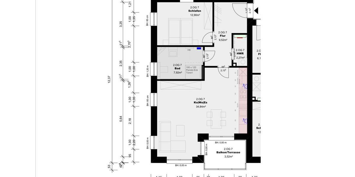 Etagenwohnung Lage - 2 Zimmer, 78 m&sup2;, 720&euro; | Angebot:25055780