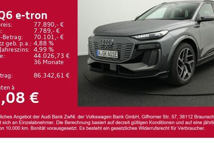 Audi Q6 e-tron 8.000 km 76.810 &euro; Gersthofen 86368