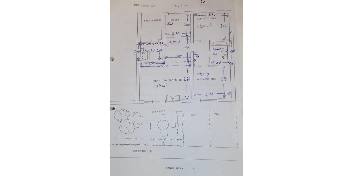 Erdgeschoßwohnung Kassel Bad Wilhelmshöhe - 3 Zimmer, 87 m&sup2;, 329.000&euro; | Angebot:24862511