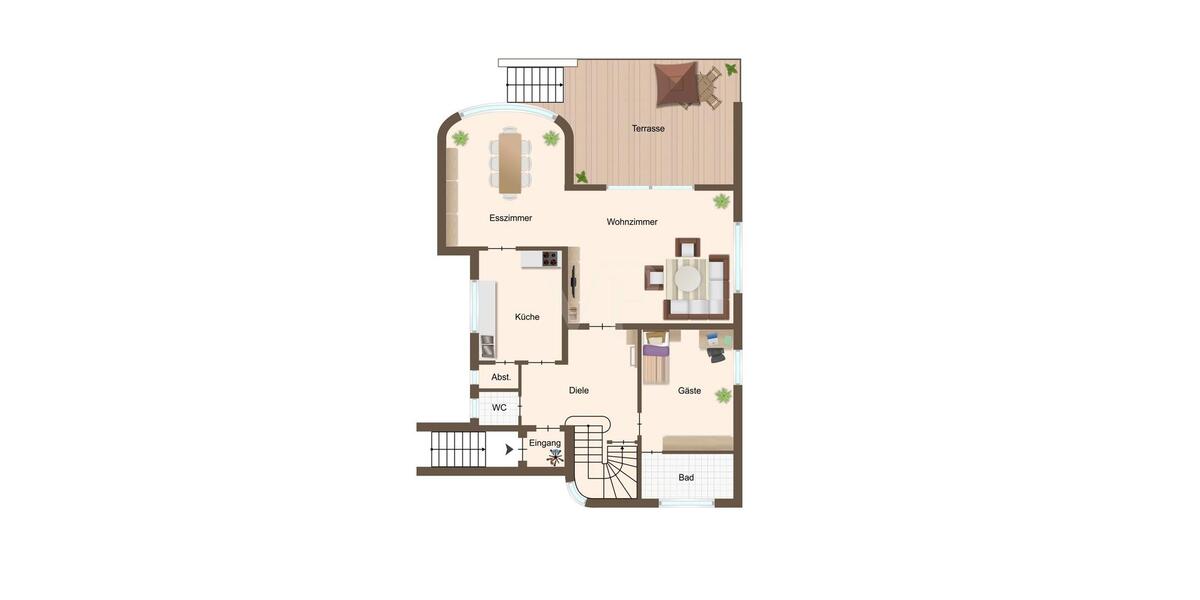 Einfamilienhaus Bonn Lannesdorf - 6 Zimmer, 160 m&sup2;, 3.100&euro; | Angebot:24795046