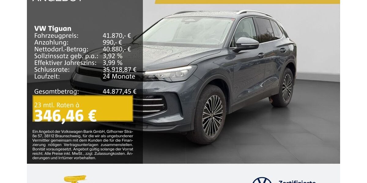 VW Tiguan 12.173 km 41.490 &euro; Oberhausen 46047